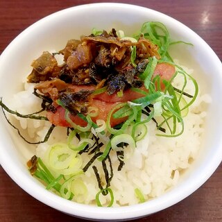 博多の味♪辛子明太子と辛子高菜のご飯